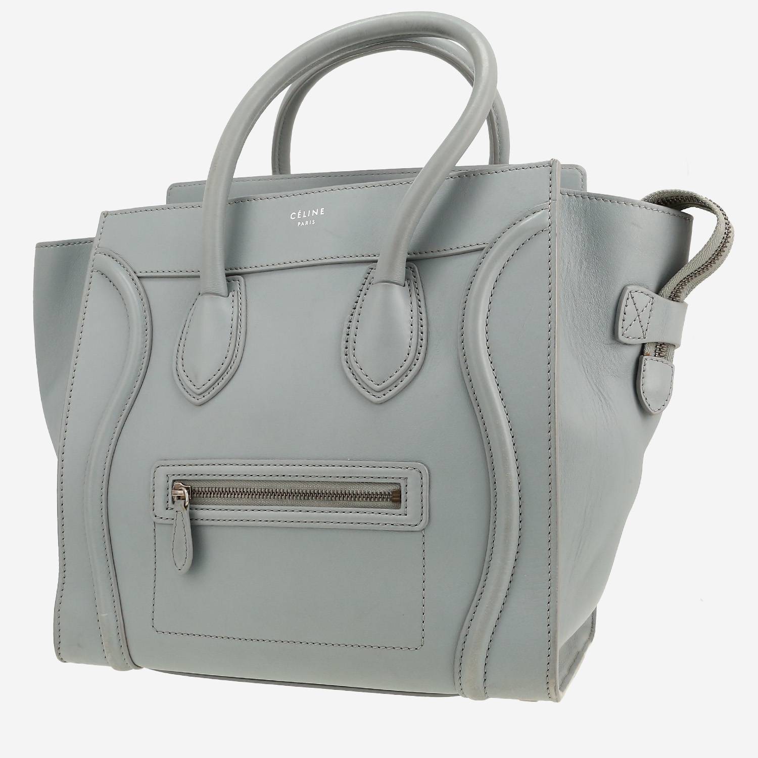 Celine  Luggage handbag  in light blue leather