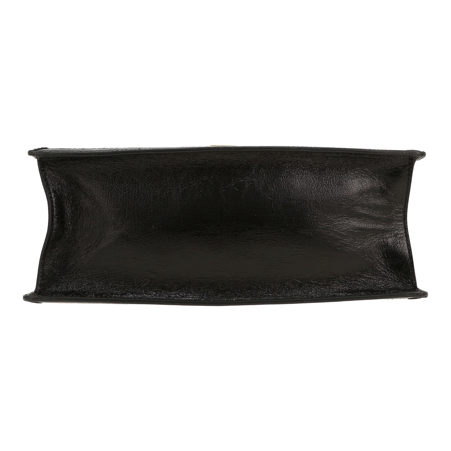 Gucci  Sylvie handbag  in brown velvet  and black leather - Detail D1