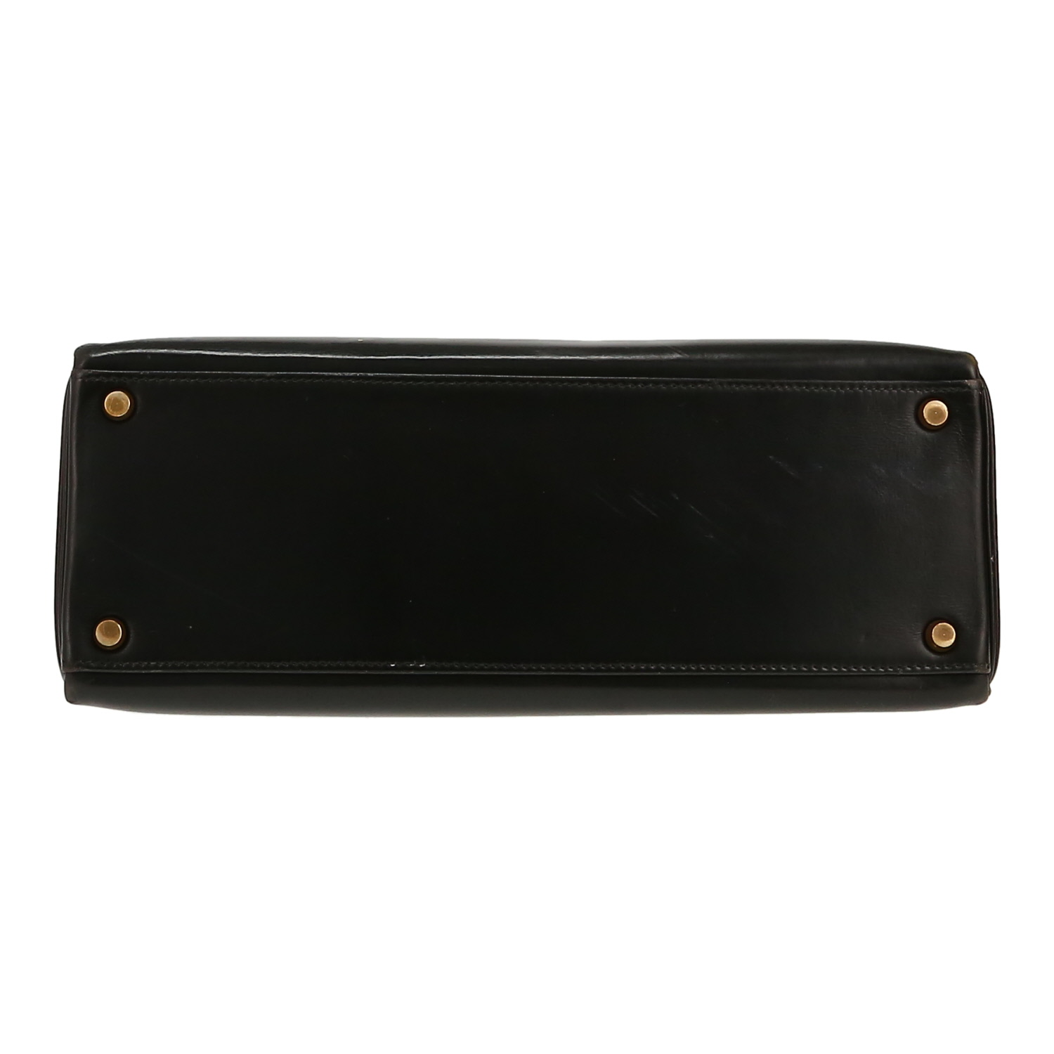 Hermès  Kelly 32 cm handbag  in black box leather - Detail D1