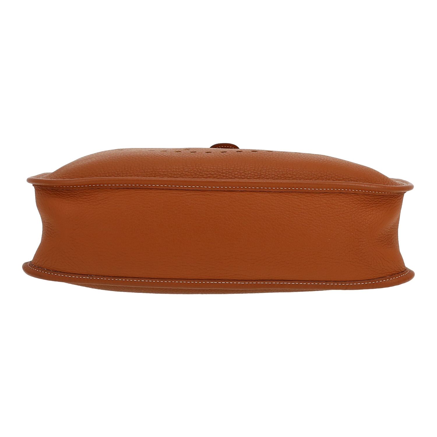 Hermès  Evelyne shoulder bag  in gold togo leather - Detail D1