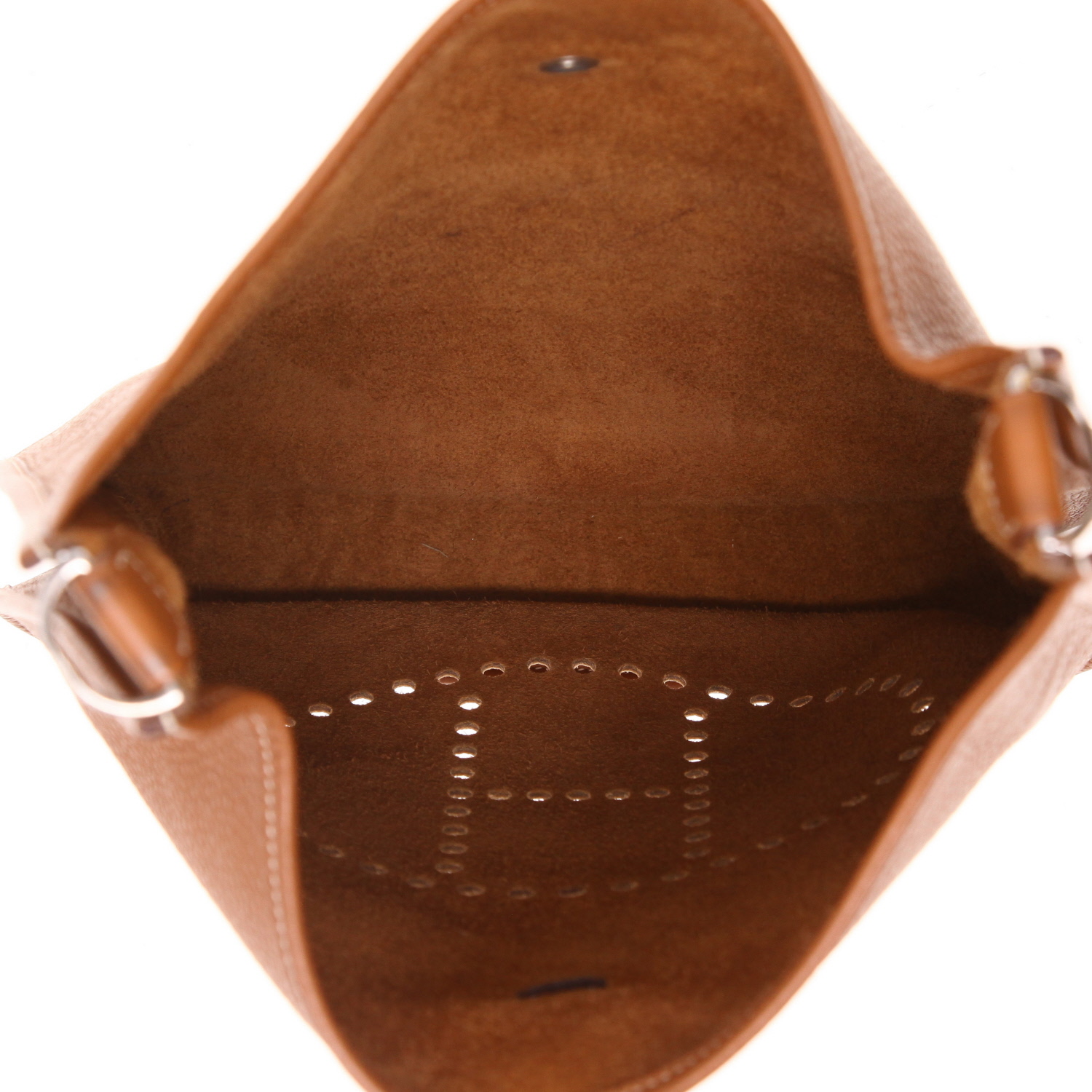 Hermès  Evelyne shoulder bag  in gold togo leather - Detail D3