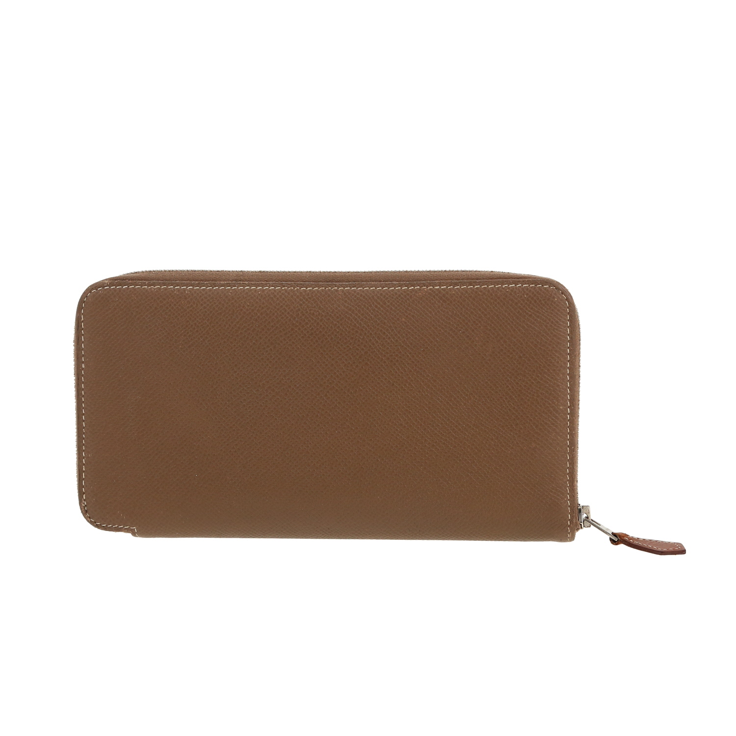 Hermès Silk in wallet in etoupe epsom leather - Detail D4