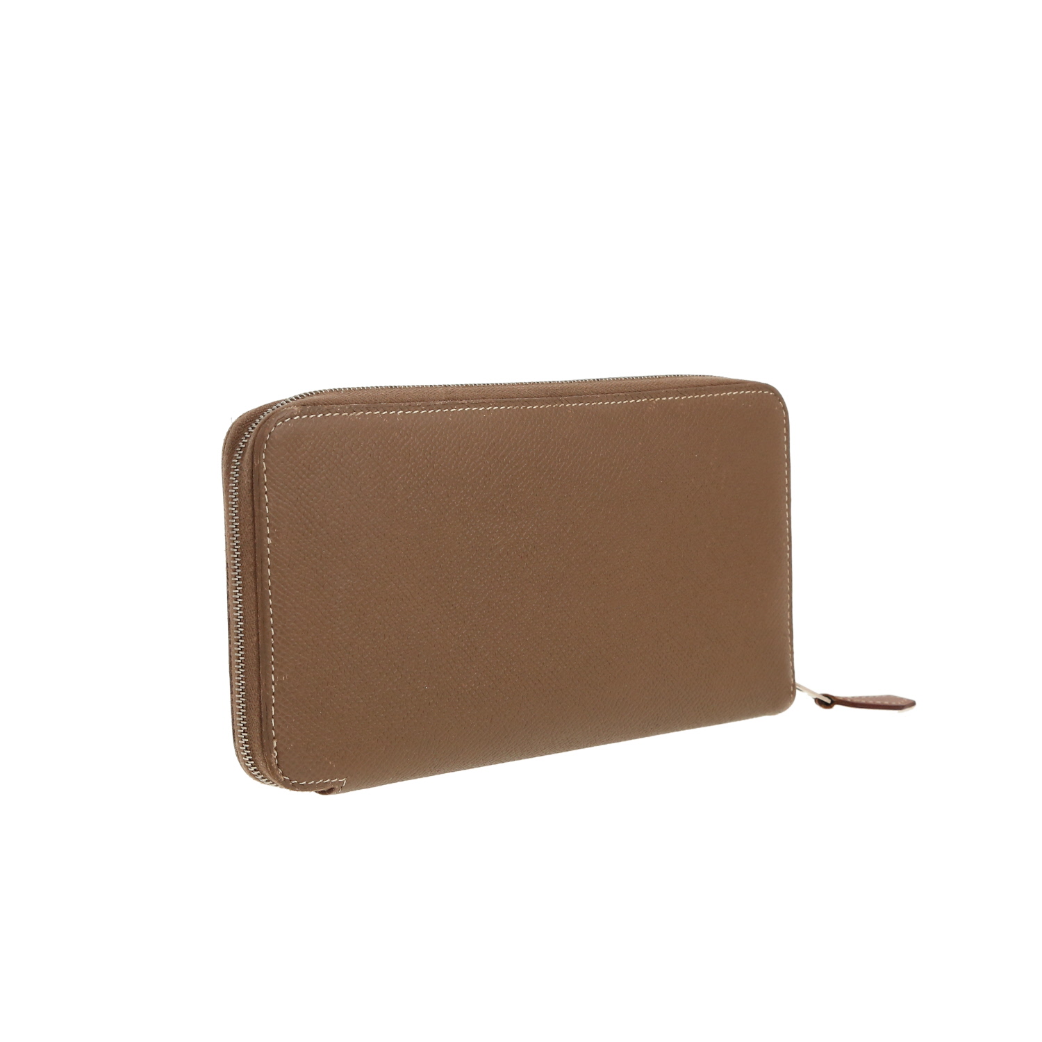 Hermès Silk in wallet in etoupe epsom leather - Detail D5