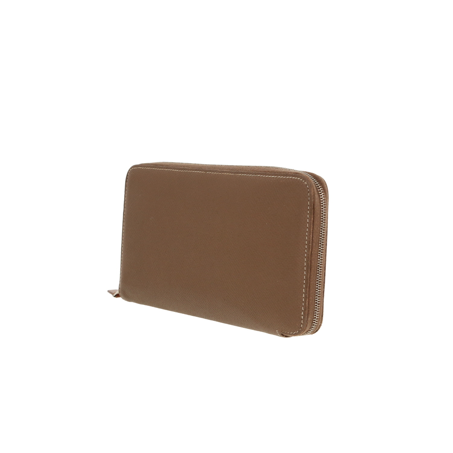 Hermès Silk in wallet in etoupe epsom leather - Detail D6