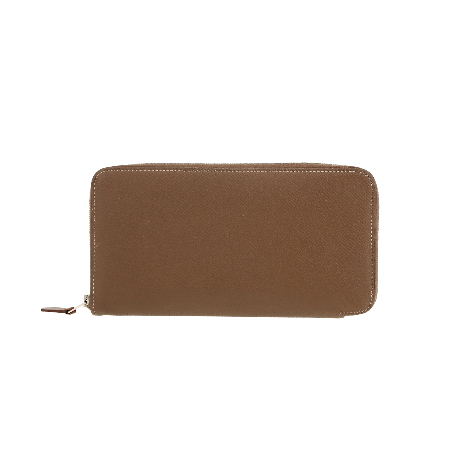 Hermès Silk in wallet in etoupe epsom leather - Detail D7