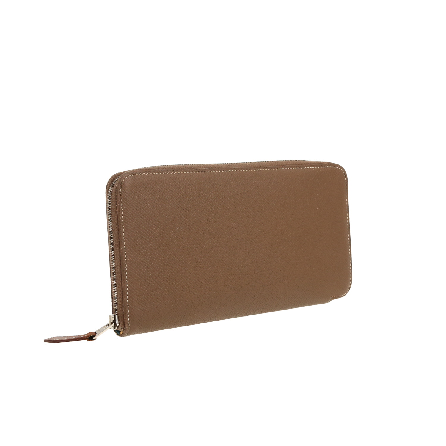 Hermès Silk in wallet in etoupe epsom leather - Detail D8
