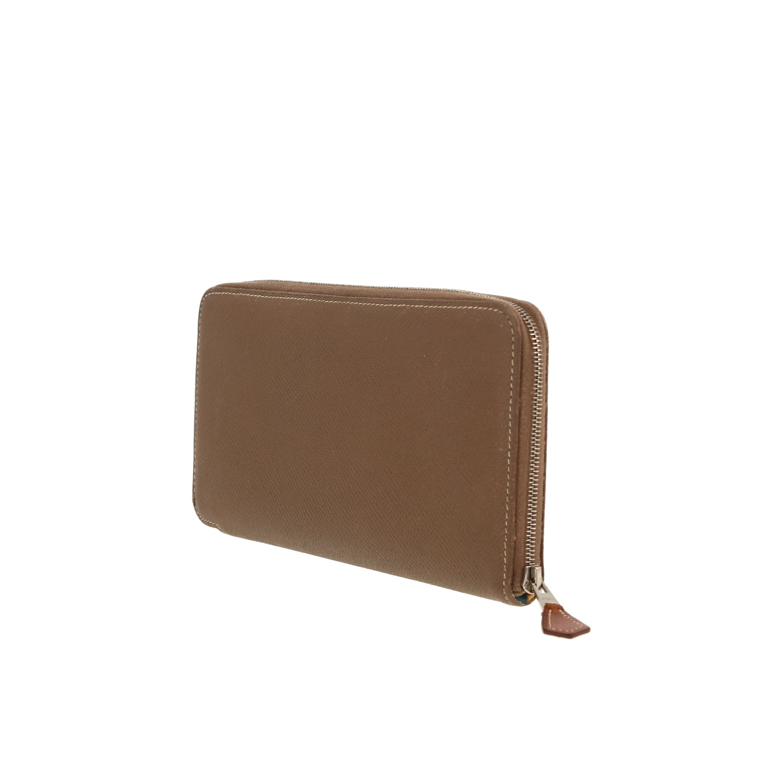 Hermès Silk in wallet in etoupe epsom leather - Detail D9