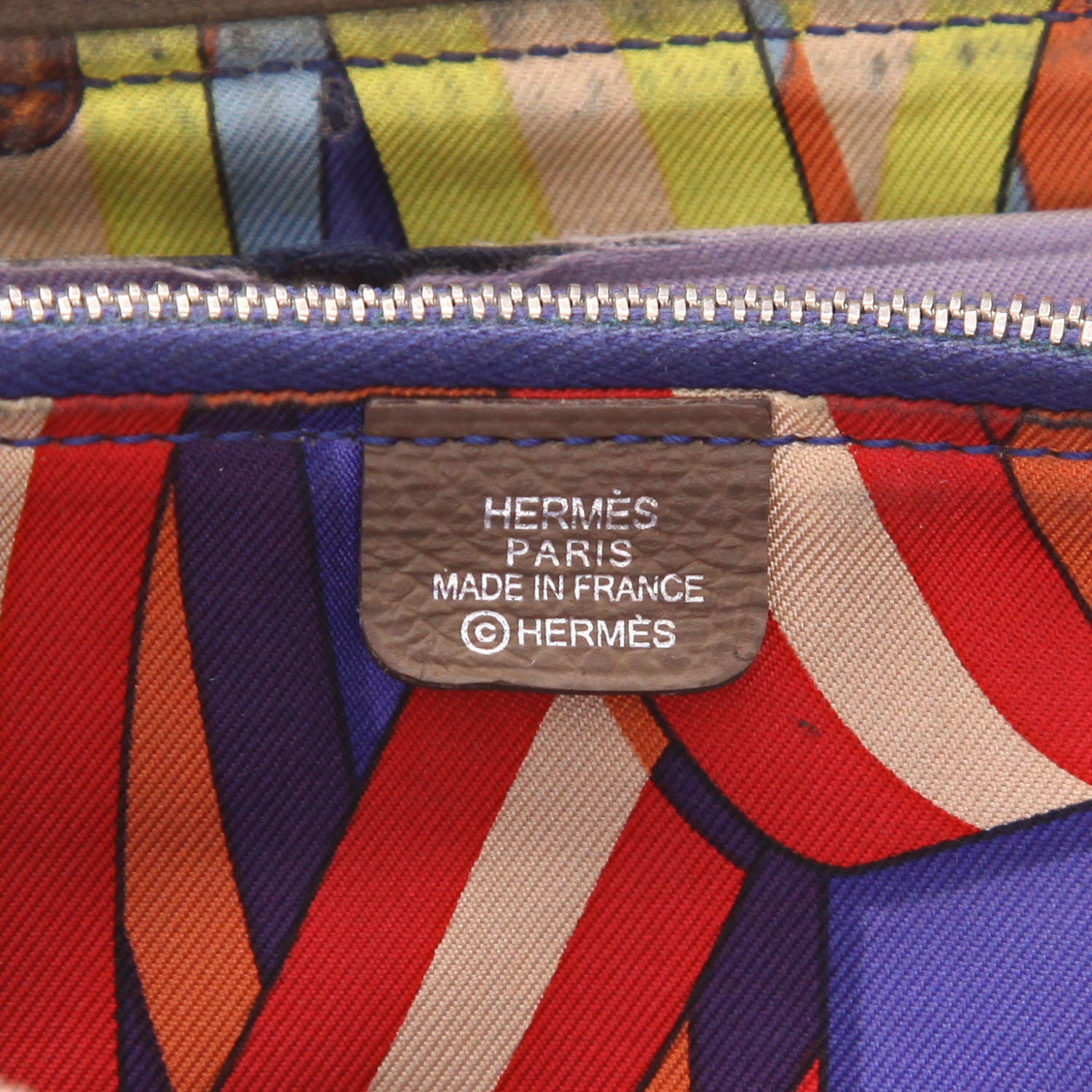 Billetera Hermès Silk in en cuero epsom marrón etoupe - Detail D2