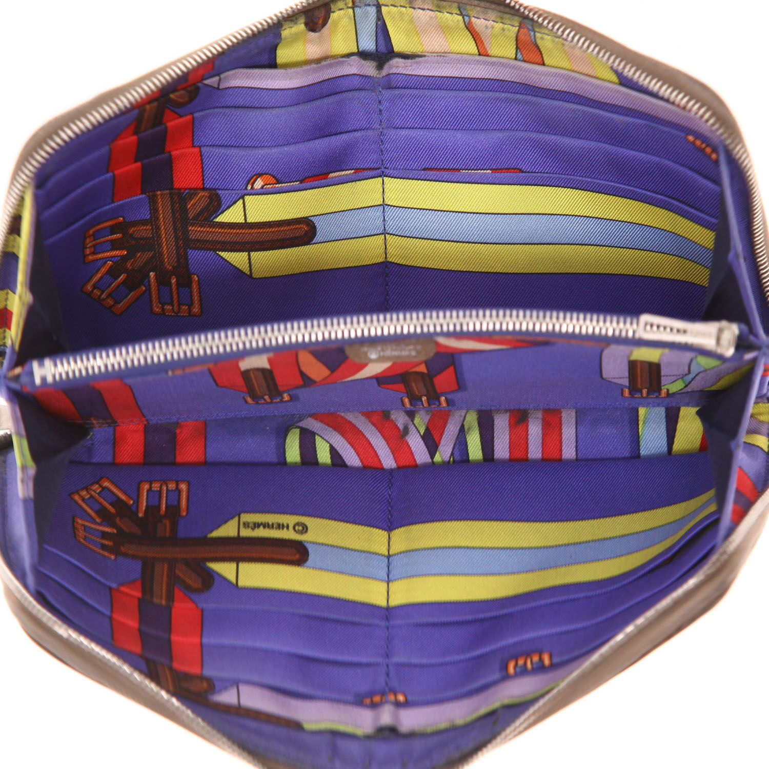 Portafogli Hermès Silk in in pelle Epsom etoupe - Detail D3