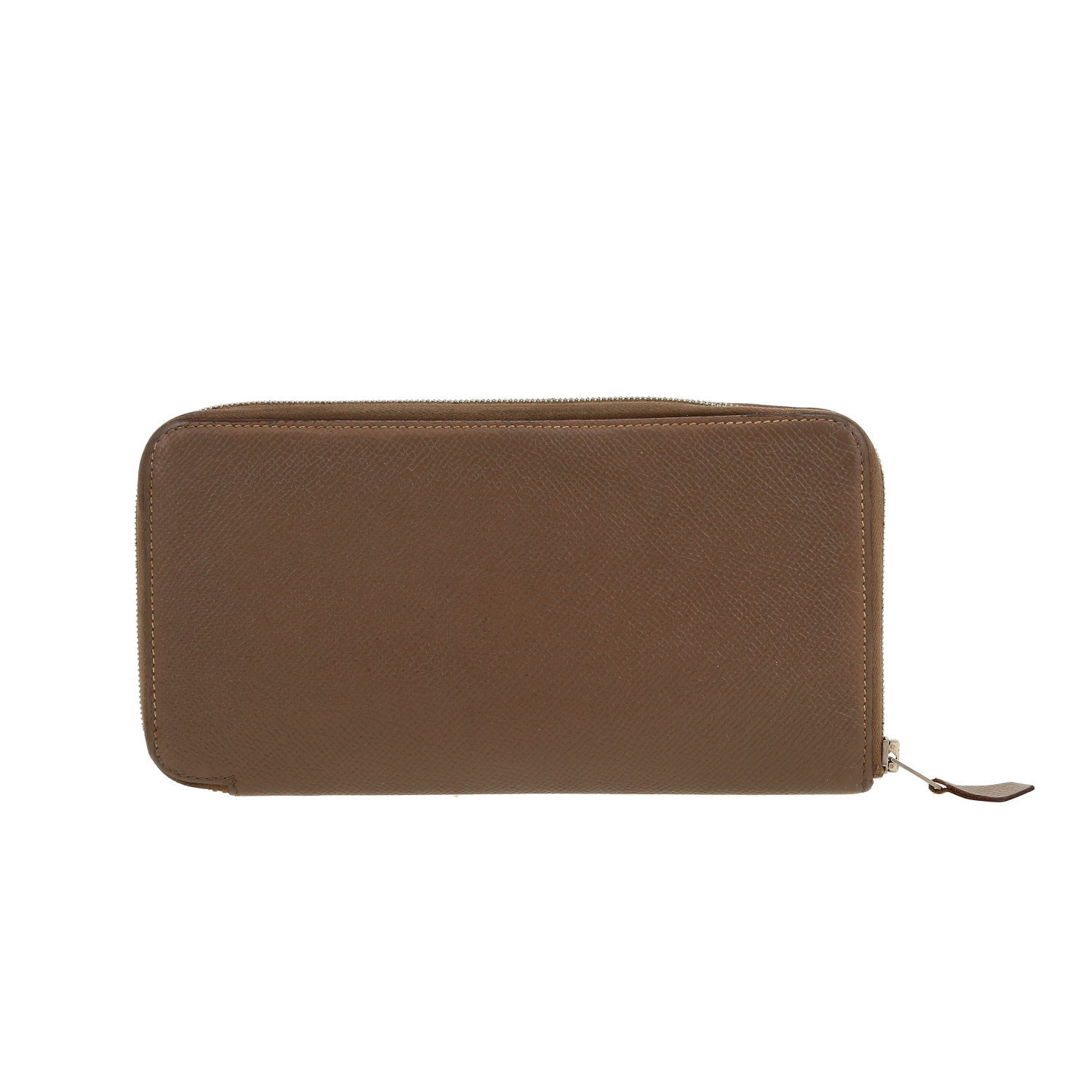 Billetera Hermès Silk in en cuero epsom marrón etoupe - Detail D4