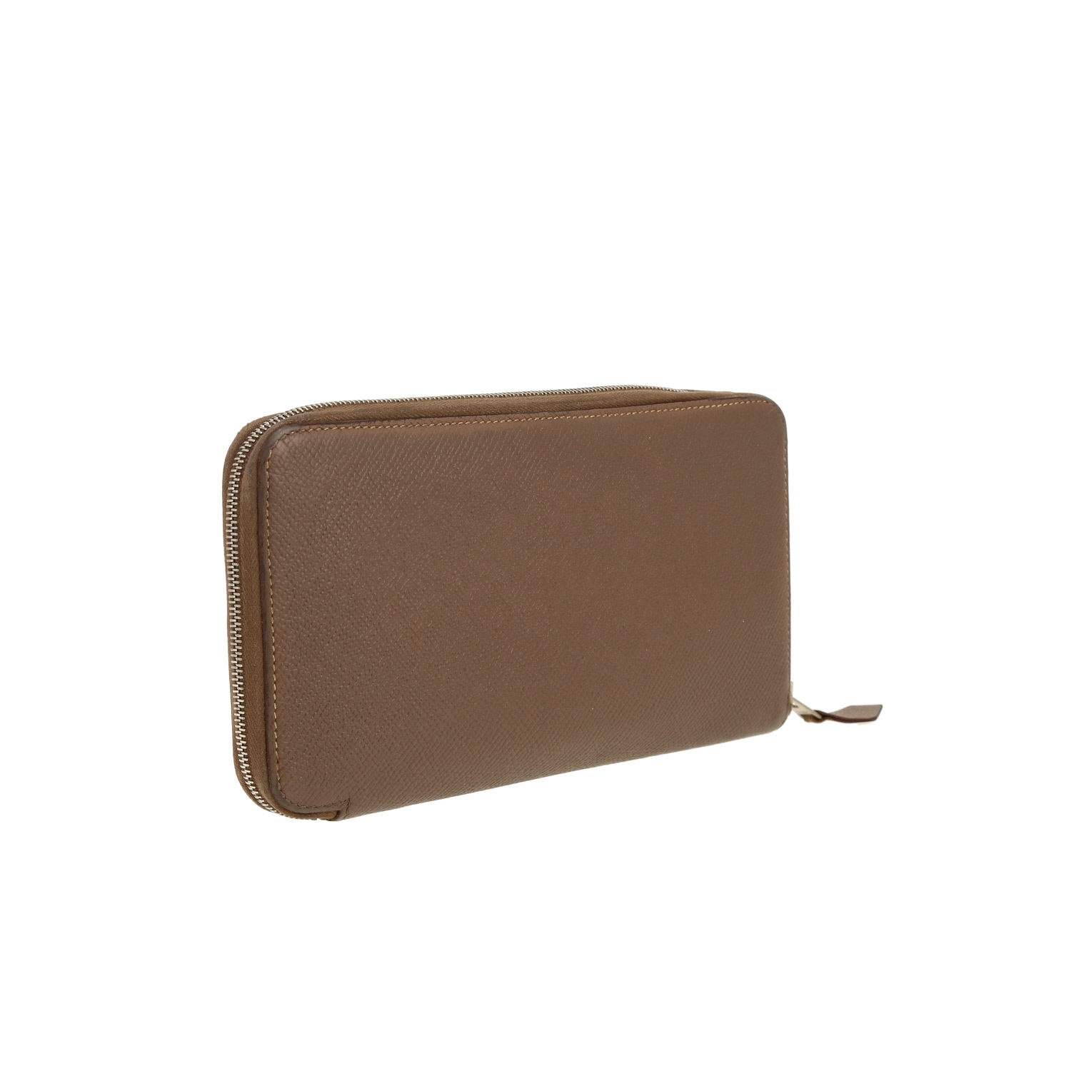 Hermès Silk in wallet in etoupe epsom leather - Detail D5