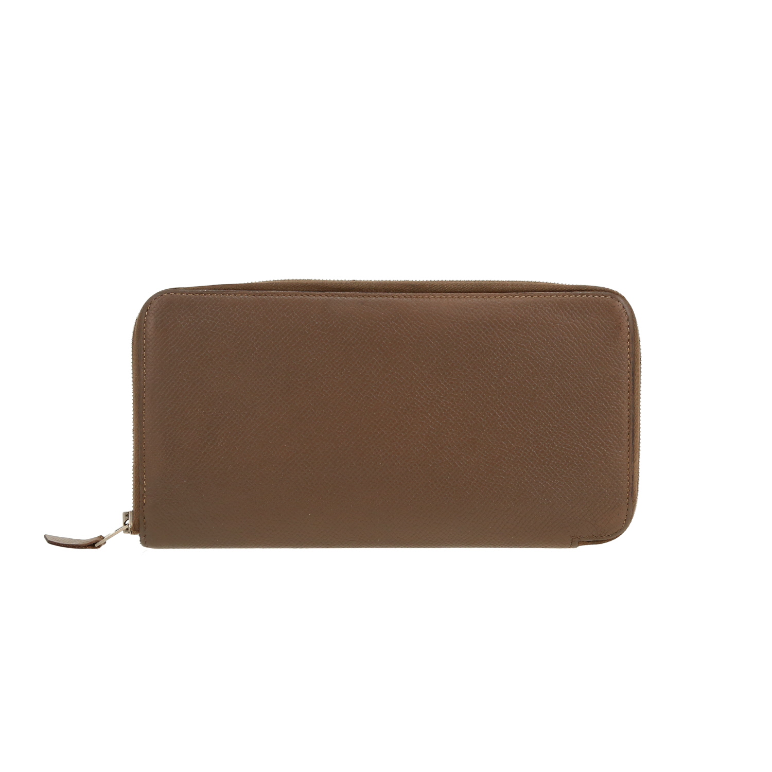 Hermès Silk in wallet in etoupe epsom leather - Detail D7