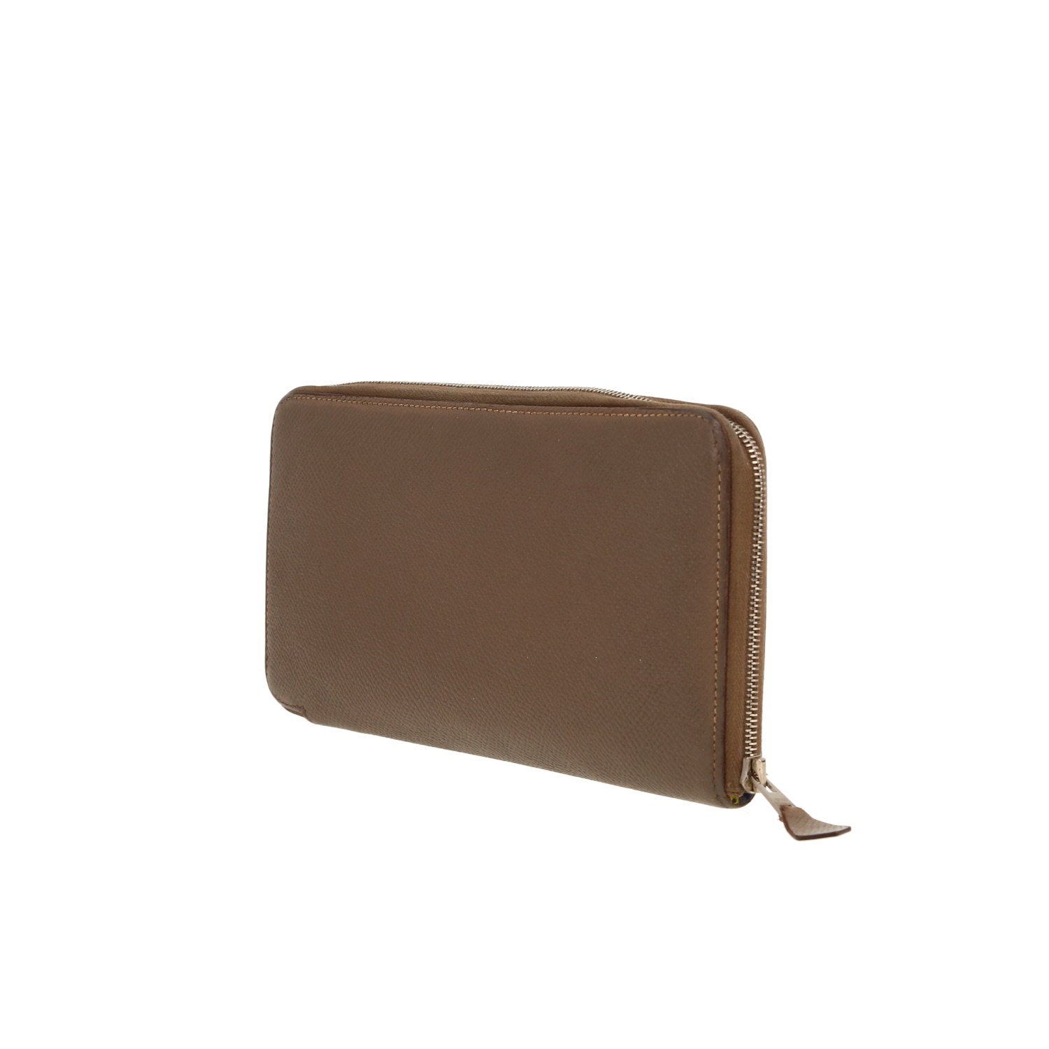 Hermès Silk in wallet in etoupe epsom leather - Detail D9