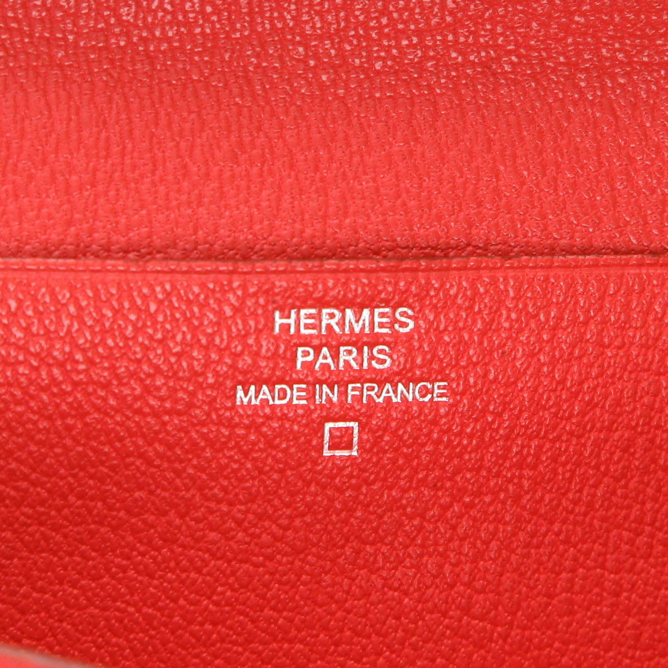 Portafogli Hermès  Bearn in alligatore rosso - Detail D2