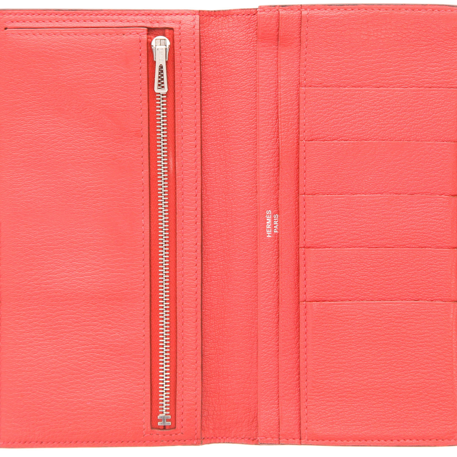 Hermès  Bearn wallet  in red alligator - Detail D3