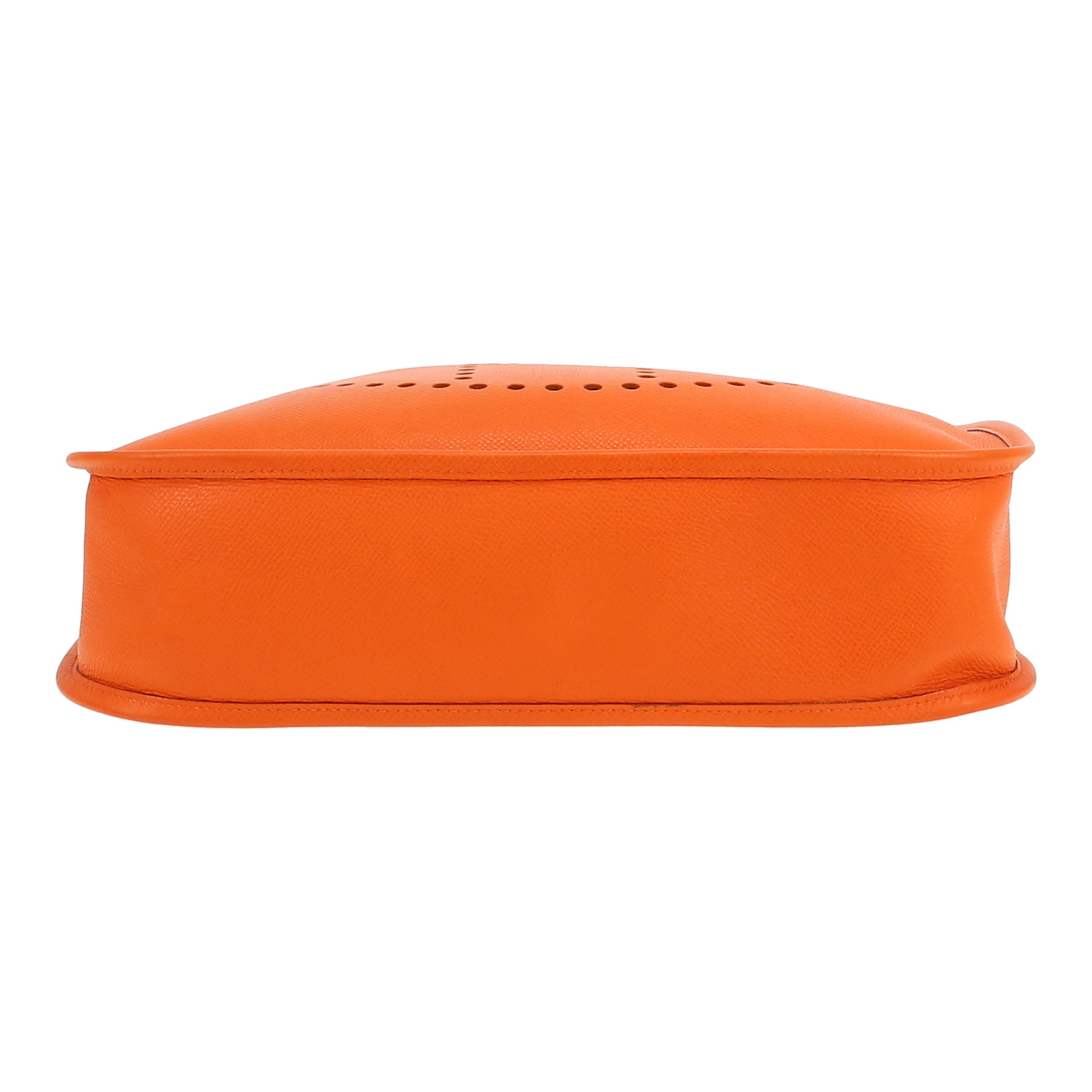 Hermès  Evelyne shoulder bag  in orange epsom leather - Detail D1