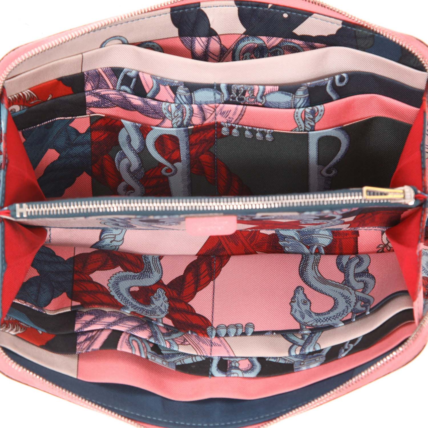 Portafogli Hermès Silk in in pelle Epsom rosa - Detail D3