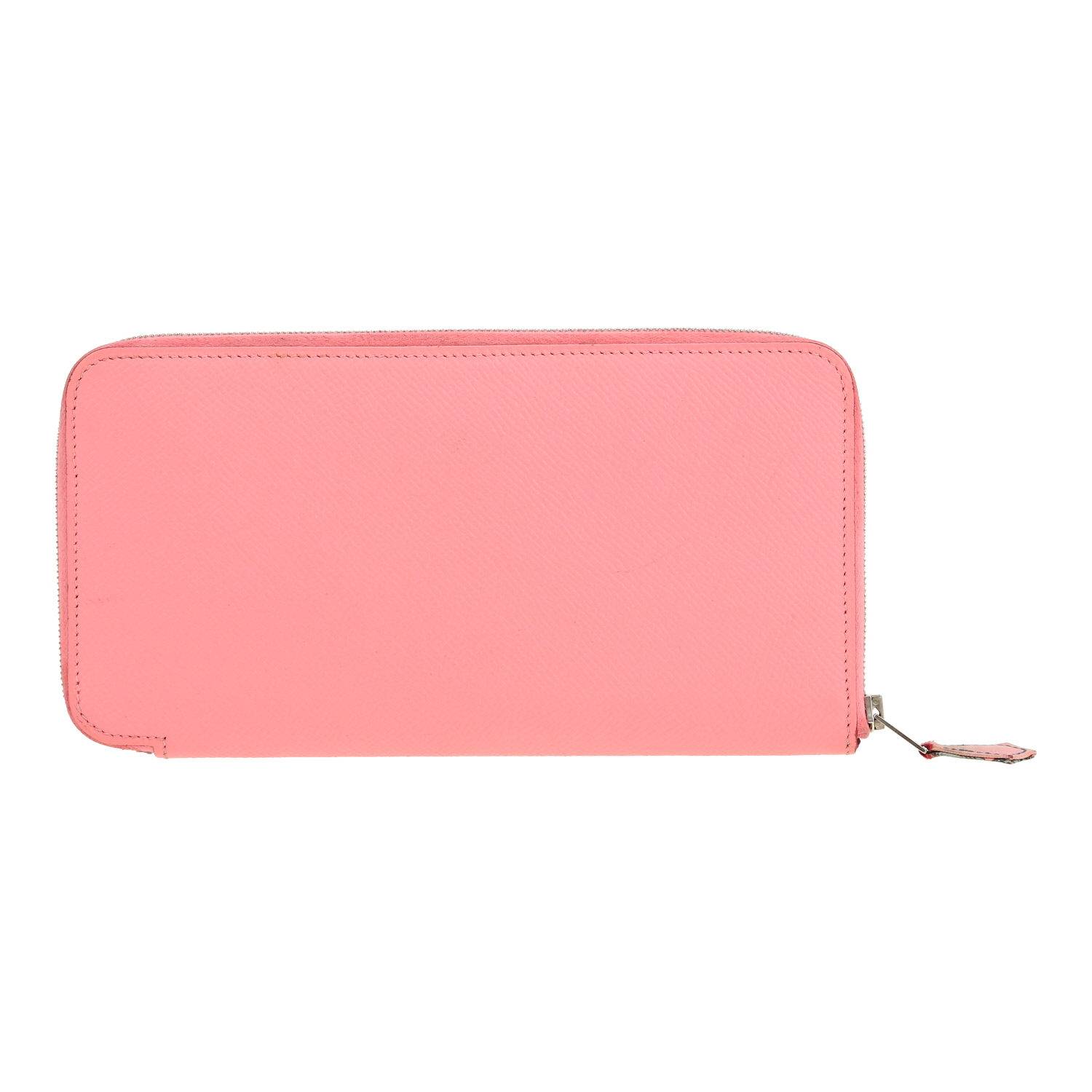 Hermès Silk in wallet in pink epsom leather - Detail D4