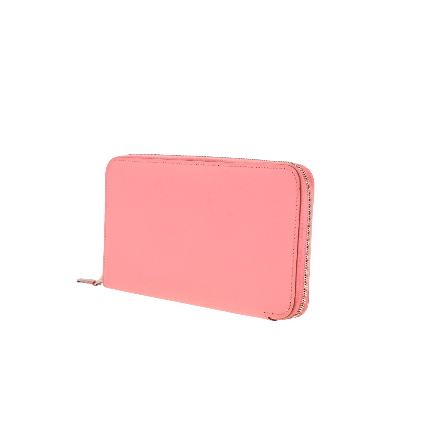 Hermès Silk in wallet in pink epsom leather - Detail D6