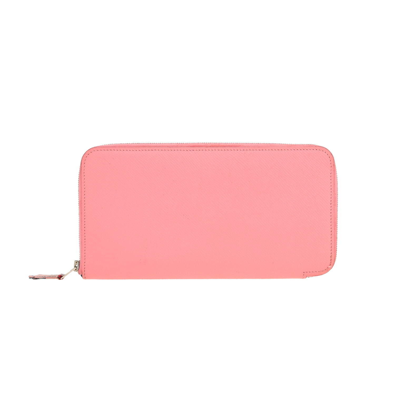 Hermès Silk in wallet in pink epsom leather - Detail D7
