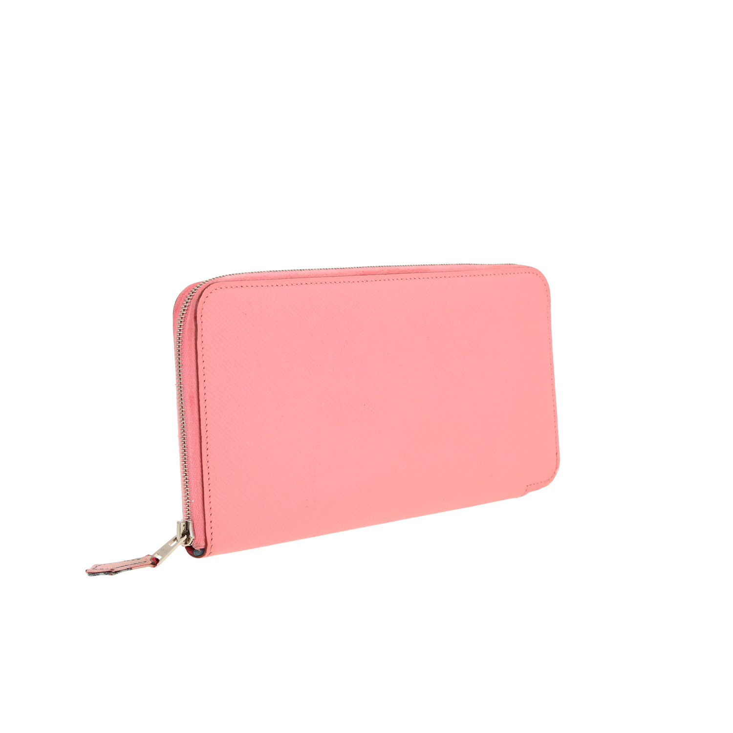 Hermès Silk in wallet in pink epsom leather - Detail D8