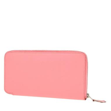 Portefeuille Hermès  Silk in en cuir epsom rose