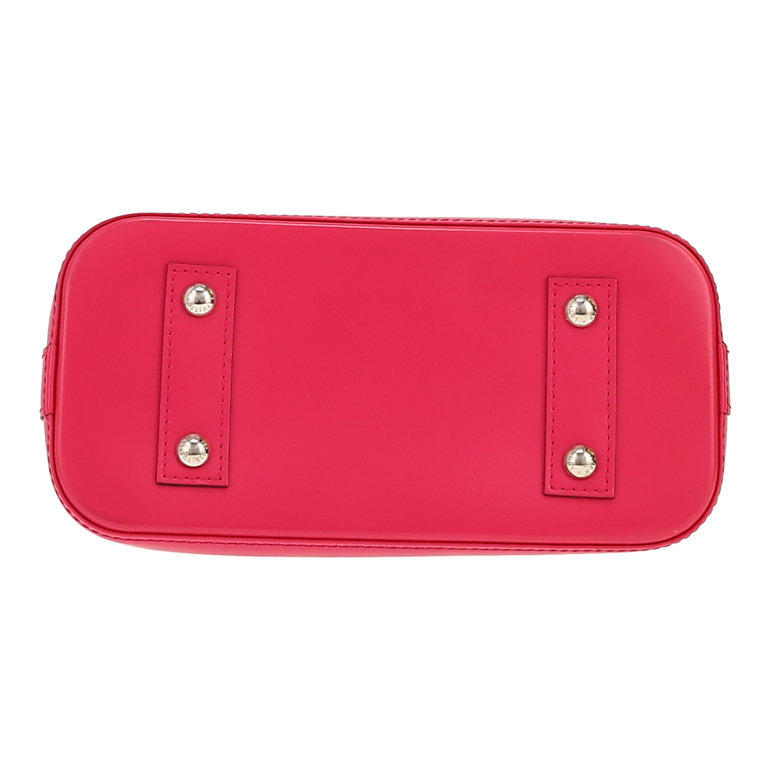 Louis Vuitton  Alma BB handbag  in pink epi leather  and pink leather - Detail D1