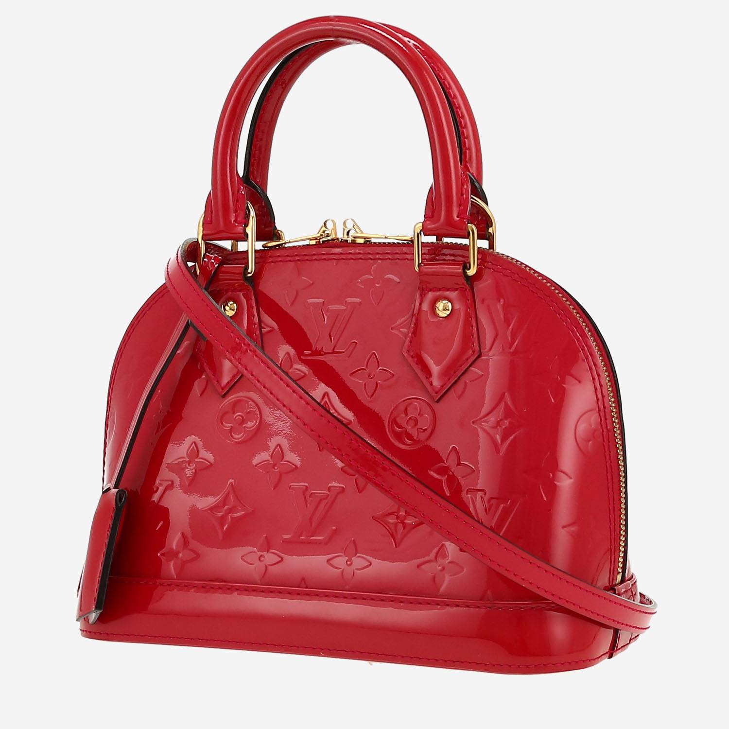 Louis Vuitton  Alma BB handbag  in pink monogram patent leather