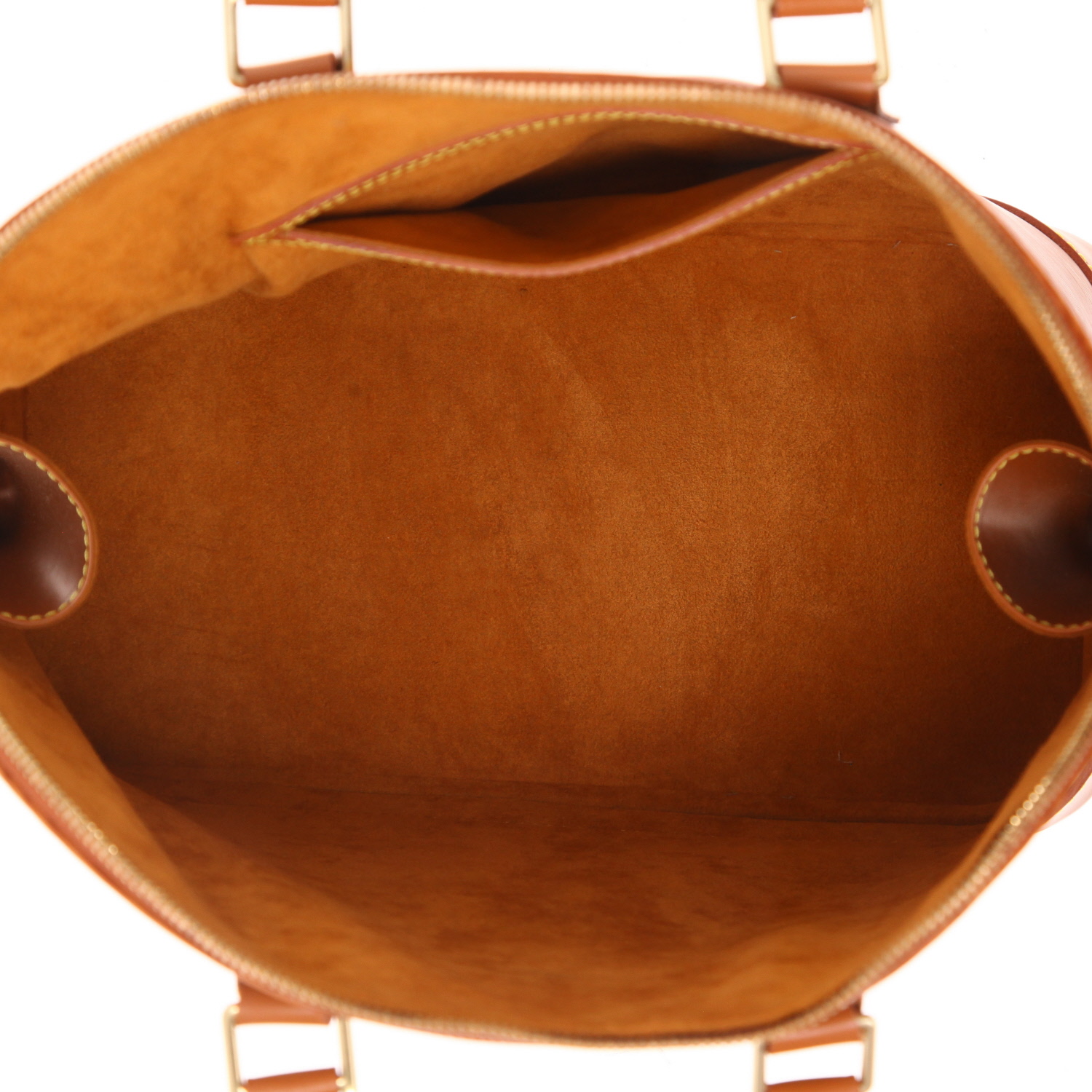 Louis Vuitton  Alma handbag  in brown epi leather - Detail D3