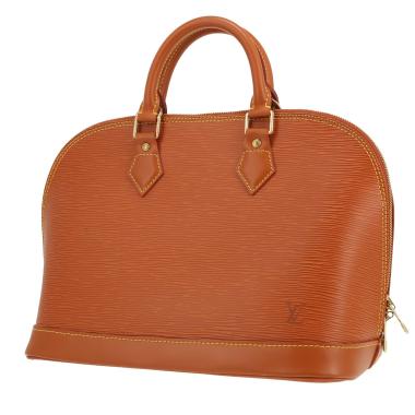 Sac à main Louis Vuitton  Alma en cuir épi marron