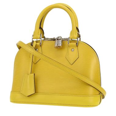 Bolso bandolera Louis Vuitton  Alma BB en cuero Epi amarillo
