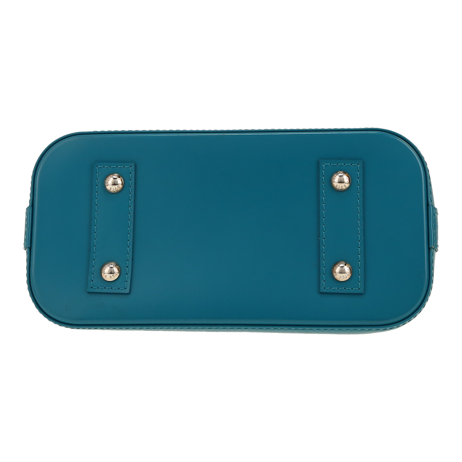 Bolso bandolera Louis Vuitton  Alma BB en cuero Epi azul - Detail D1