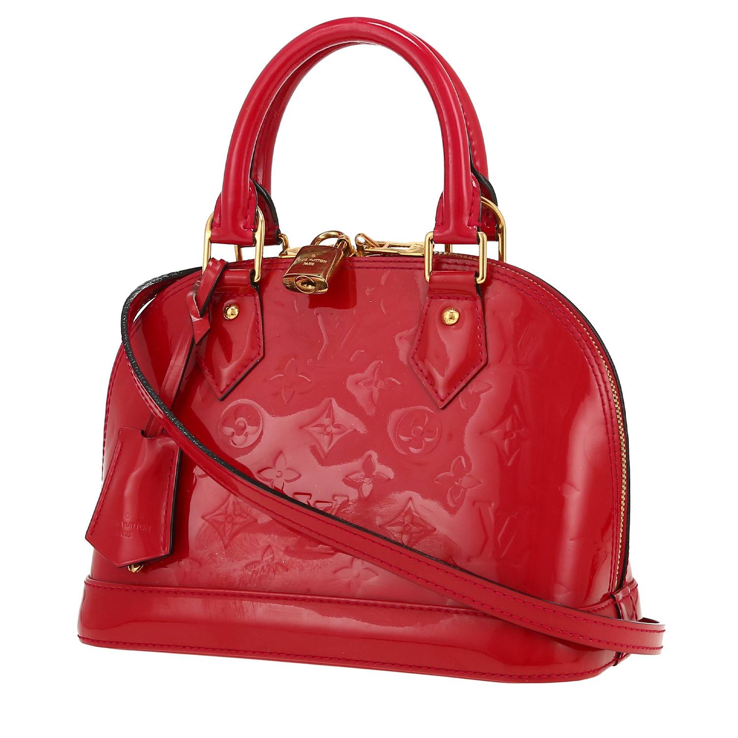 Louis Vuitton Alma BB Vernis Monogram Rose Occasion