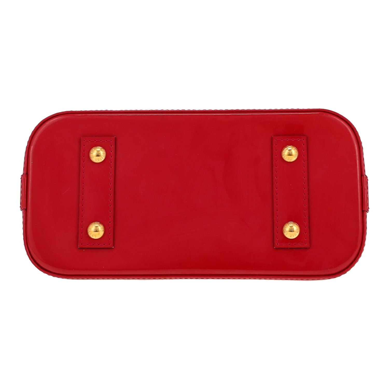 Louis Vuitton  Alma BB handbag  in pink monogram patent leather - Detail D1