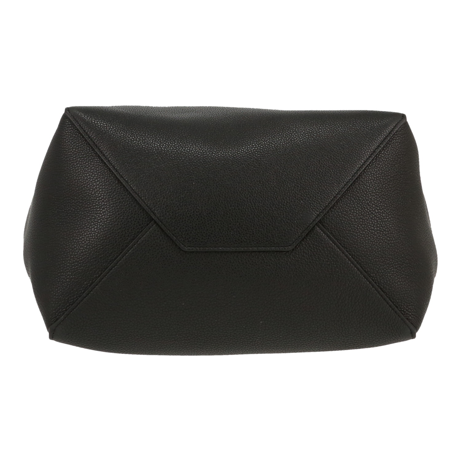 Sac cabas Celine  Cabas Phantom en cuir grainé noir - Detail D1