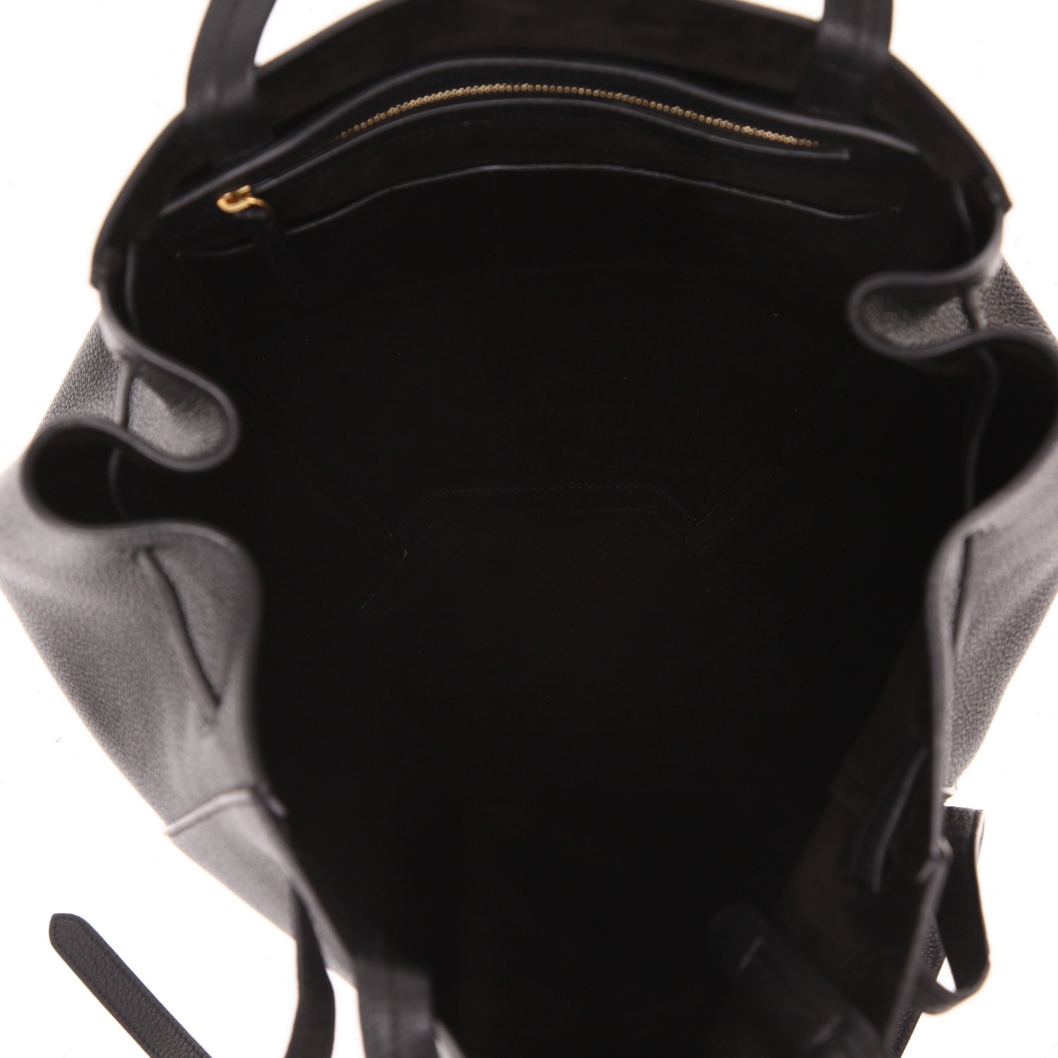 Borsa shopping Celine  Borsa shopping Phantom in pelle martellata Noir - Detail D3