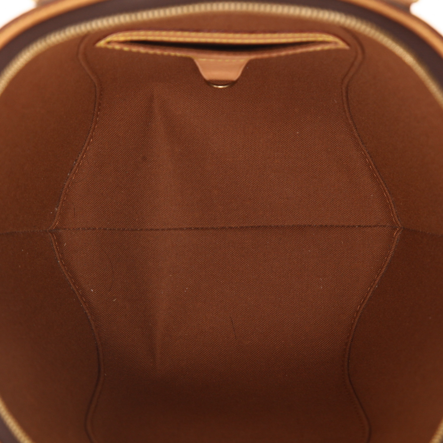 Sac à main Louis Vuitton  Ellipse en toile monogram marron et cuir naturel - Detail D3