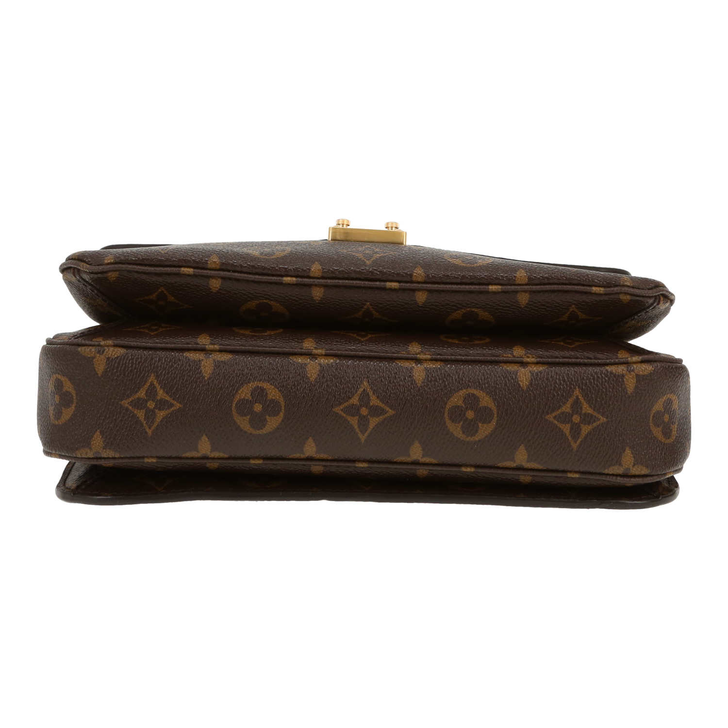 Bolso bandolera Louis Vuitton  Metis en lona Monogram marrón y cuero natural - Detail D1