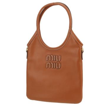Miu Miu  Ivy handbag  in brown leather
