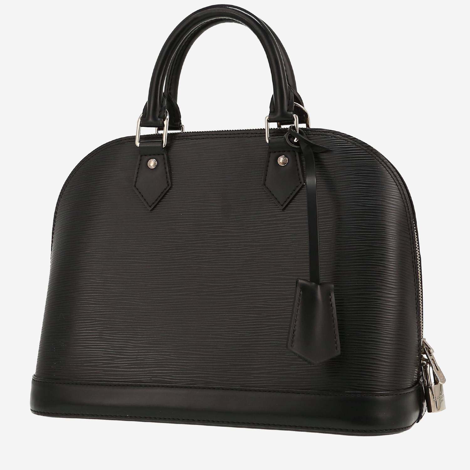 Sac à main Louis Vuitton  Alma en cuir épi noir