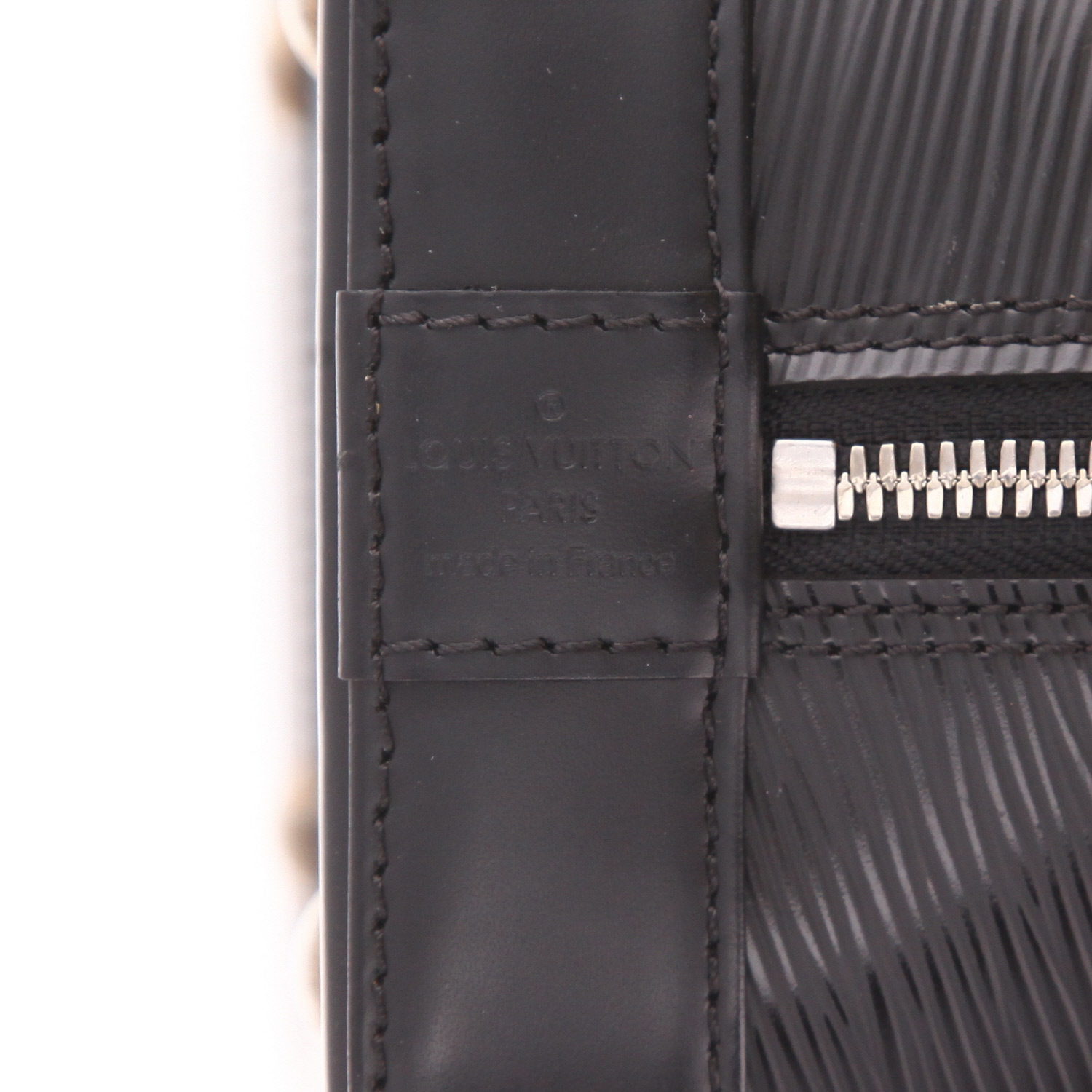 Louis Vuitton  Alma handbag  in black epi leather - Detail D2