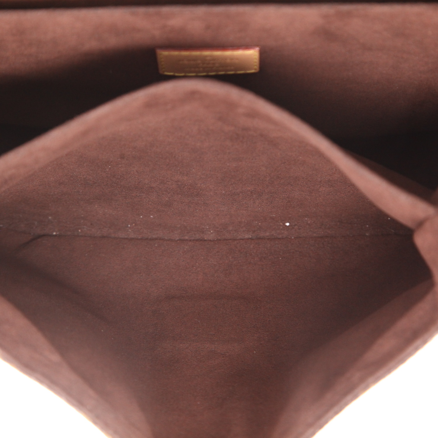 Bolso bandolera Louis Vuitton   en lona Monogram marrón y cuero natural - Detail D4