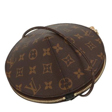 Louis Vuitton  Toupie clutch  in brown monogram canvas