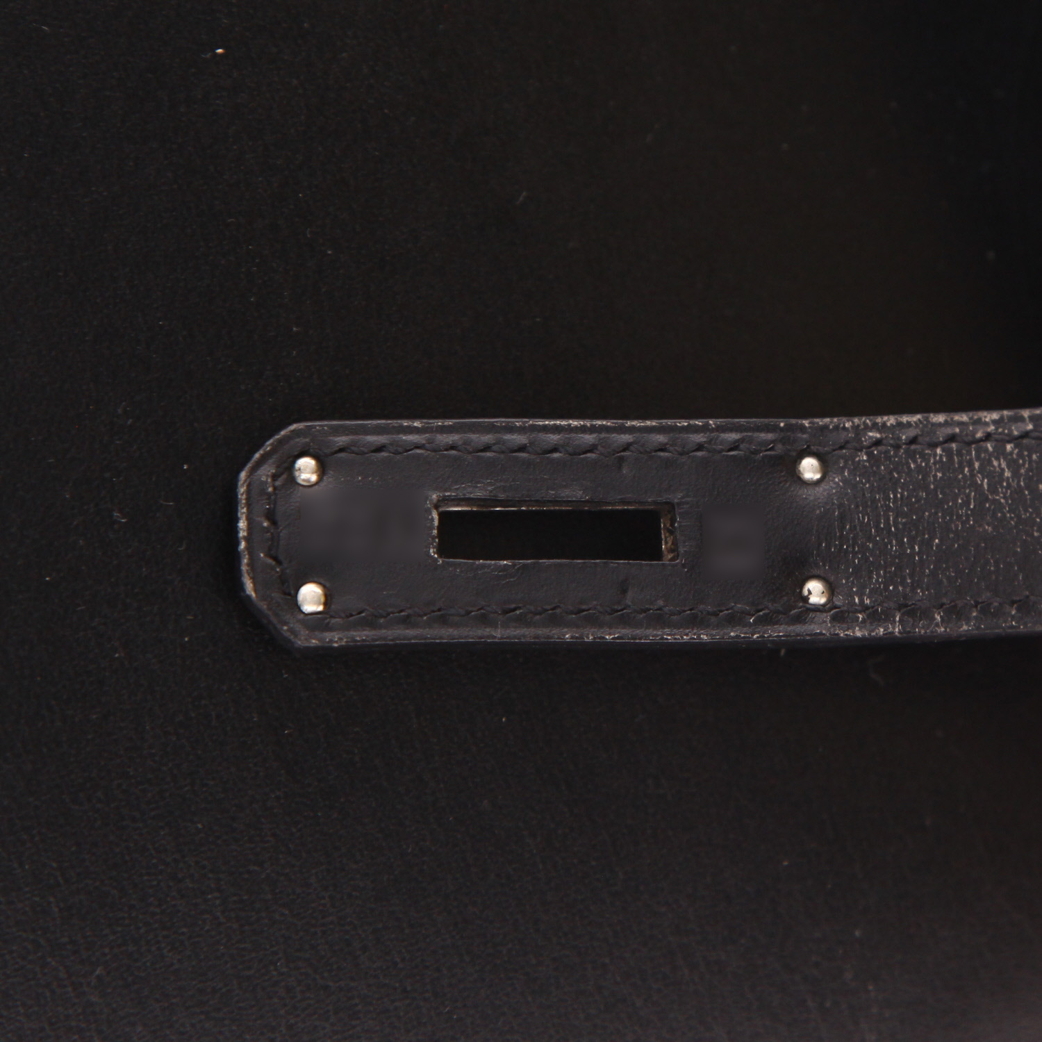 Borsa Hermès  Kelly 28 cm in pelle box nera - Detail D4