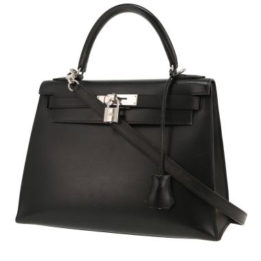 Borsa Hermès  Kelly 28 cm in pelle box nera