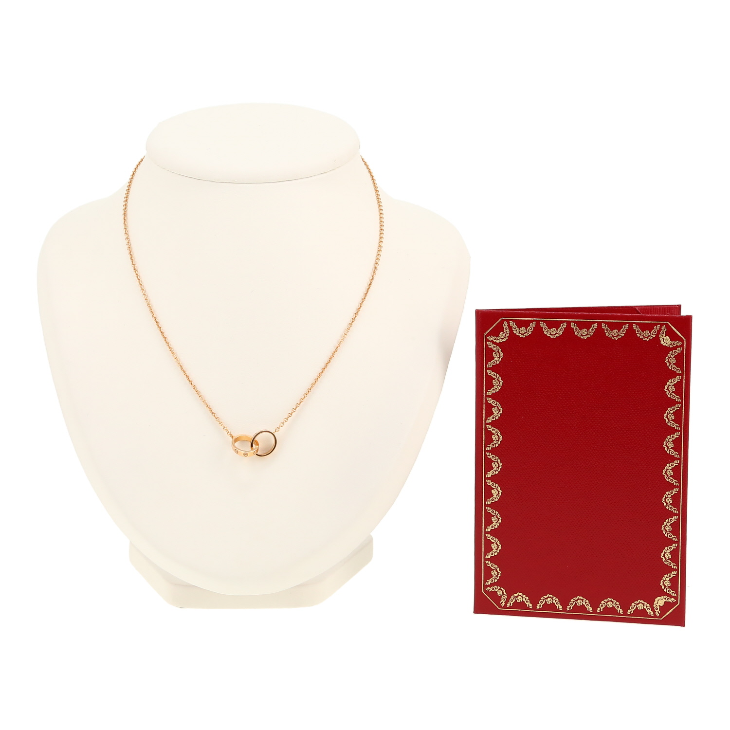 Cartier Love necklace in pink gold - Detail D2