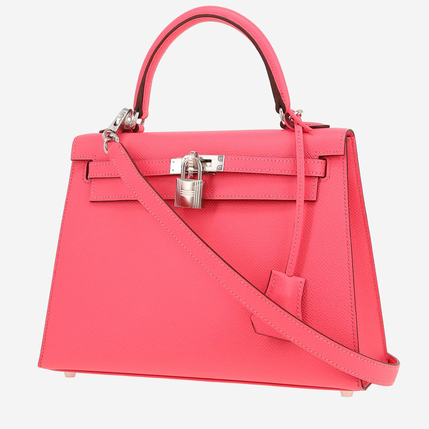 Hermès  Kelly 25 cm handbag  in azalea pink epsom leather