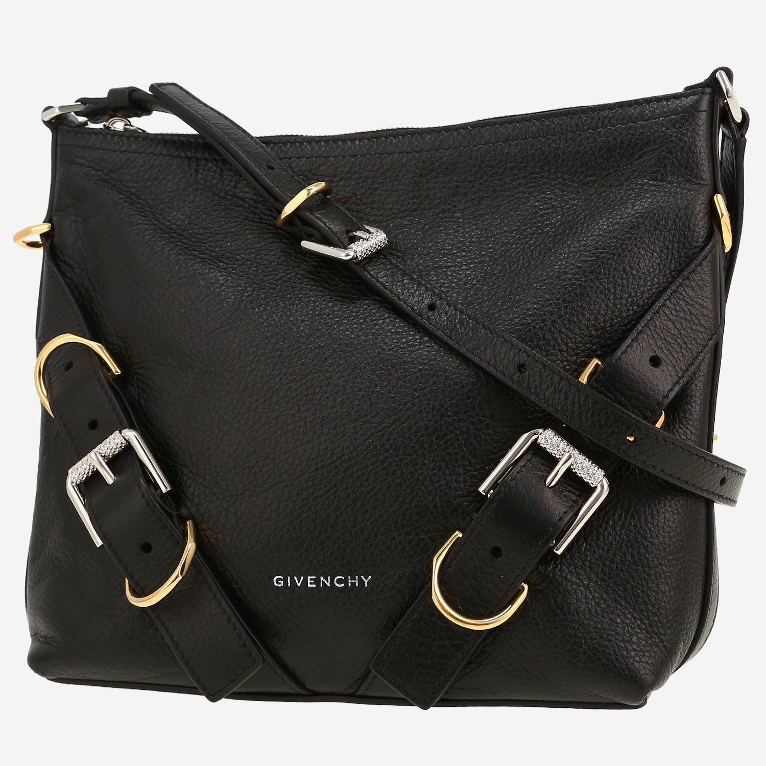 Sac bandoulière Givenchy  Voyou en cuir vieilli noir