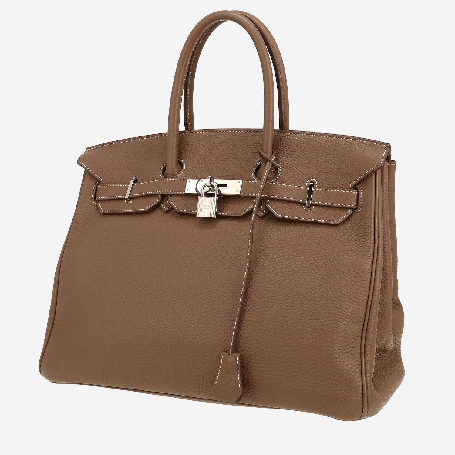 Borsa Hermès  Birkin 35 cm in pelle togo etoupe