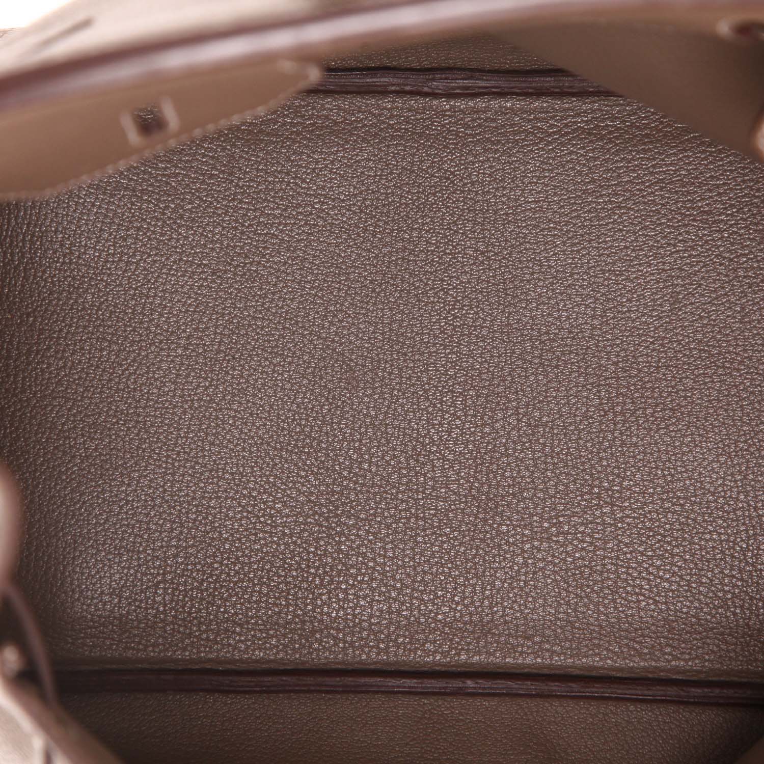 Bolso de mano Hermès  Birkin 35 cm en cuero togo marrón etoupe - Detail D3